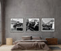 Frank Sinatra Triptych Mural 40x50 by Frank Worth