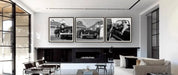 Frank Sinatra Triptych Mural 40x50 by Frank Worth