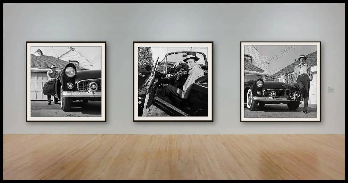 Frank Sinatra Triptych Mural 40x50 by Frank Worth