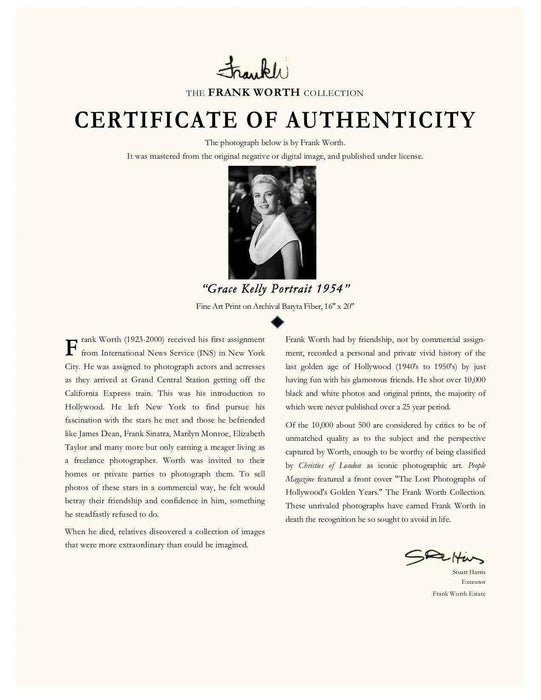 “Grace Kelly Classic Portrait” by Frank Worth