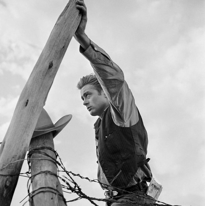 “James Dean Leaning On Fence” by Frank Worth