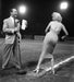 “Marilyn Monroe On Baseball Field” by Frank Worth