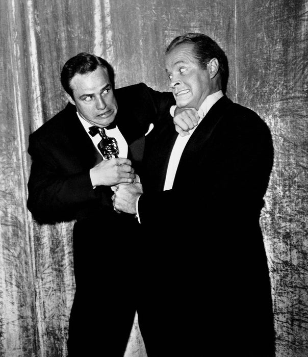 “Marlon Brando And Bob Hope With Oscar” by Frank Worth