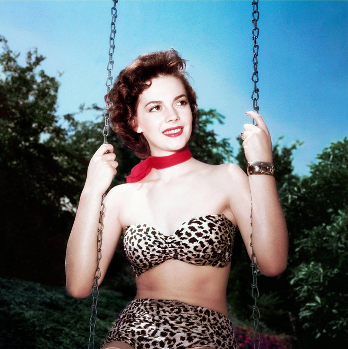 “Natalie Wood In Swing, Color” by Frank Worth