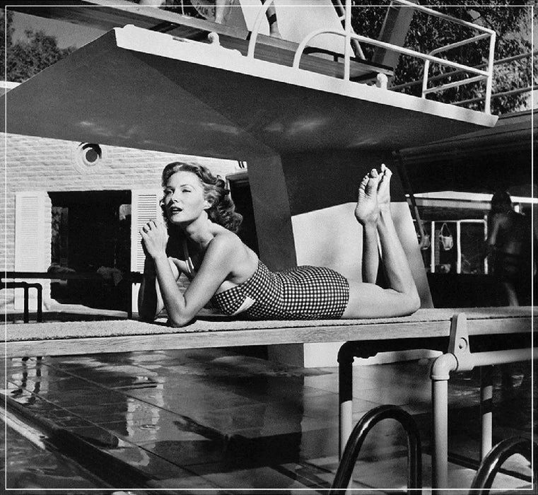 “Rhonda Fleming On Diving Board” by Frank Worth