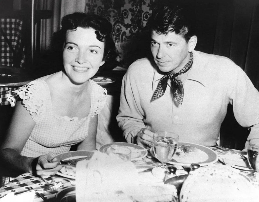 “Ronald Reagan and Nancy Reagan At Dinner" by Frank Worth