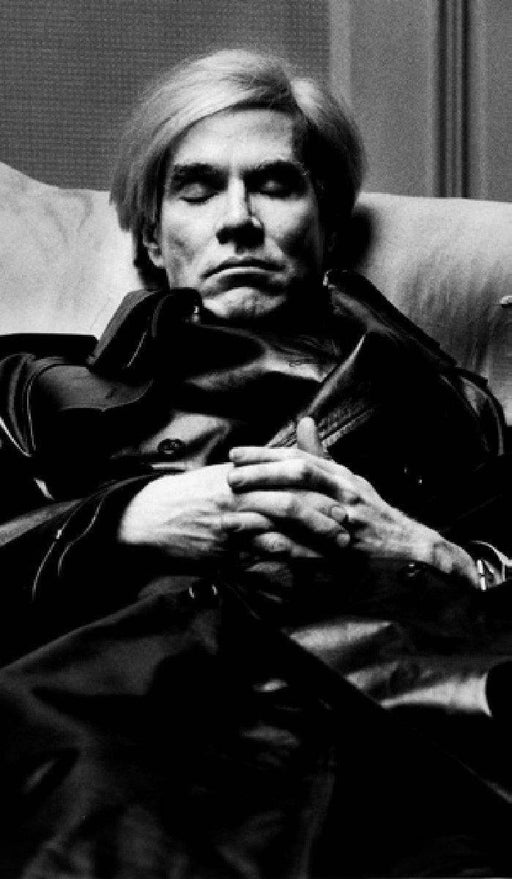 "Andy Warhol Sleeping" 16x20 Vintage Silver Gelatin Print by Helmut Newton
