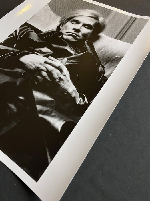 "Andy Warhol Sleeping" 16x20 Vintage Silver Gelatin Print by Helmut Newton