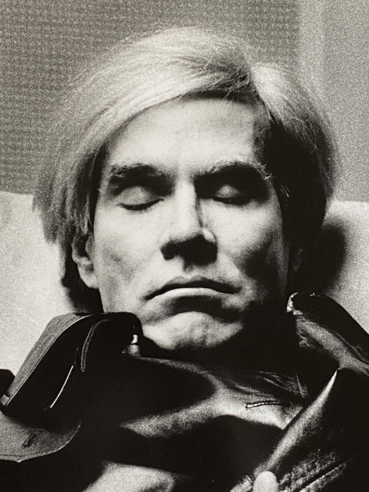 "Andy Warhol Sleeping" 16x20 Vintage Silver Gelatin Print by Helmut Newton