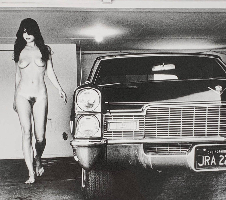 "Cadillac Hollywood, 1976" 16x20 Vintage Silver Gelatin Print by Helmut Newton