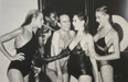 "Jerry Hall Spitting, 1978" 16x20 Vintage Silver Gelatin Print by Helmut Newton