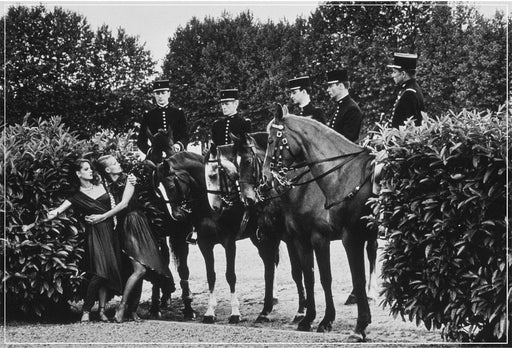 "Le Cadre Noir De Saumur, Le Cadre Noir, 1985" 16x20 Vintage Silver Gelatin Print by Helmut Newton