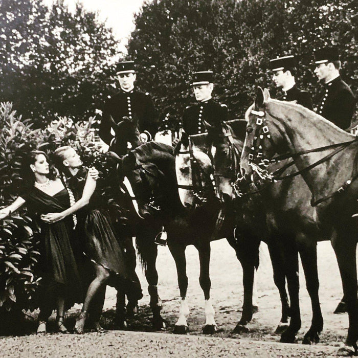 "Le Cadre Noir De Saumur, Le Cadre Noir, 1985" 16x20 Vintage Silver Gelatin Print by Helmut Newton