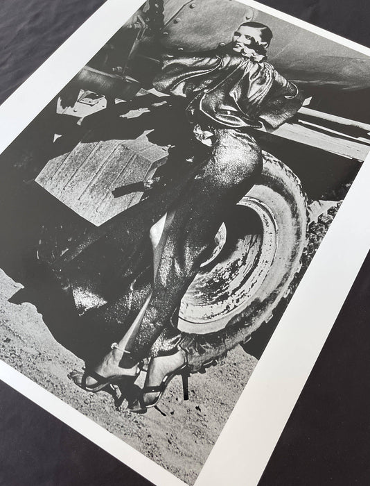 "Truck Stop, 1984" 16x20 Vintage Silver Gelatin by Helmut Newton Photography-16x20 Vintage Silver Gelatin Print-Helmut Newton-Global Images Helmut Newton Photography