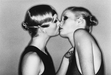 "Two Models Kissing In My Studio" 16x20 Vintage Silver Gelatin by Helmut Newton Photography