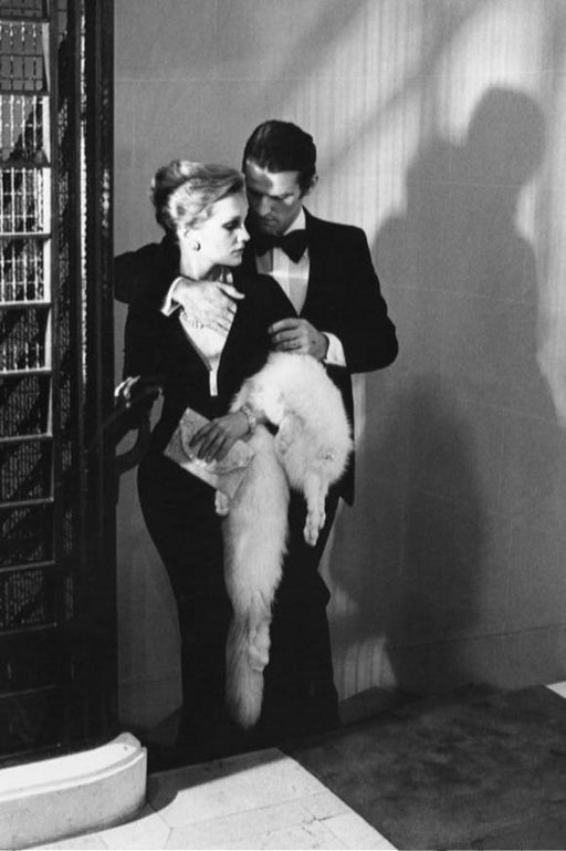 'Woman and Fur Kissing, French Vogue 1975" 16x20 Vintage Silver Gelatin by Helmut Newton Photography