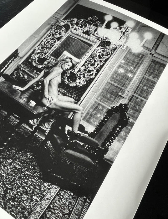 "Charlotte Rampling at the Hotel Nord Pinus, Arles, France 1973" 20x24 Vintage Silver Gelatin Print by Helmut Newton Photography-20x24 Vintage Silver Gelatin-Helmut Newton-Global Images Helmut Newton Photography