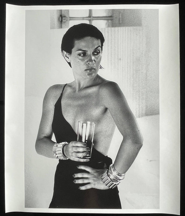 "Paloma Picasso, Saint Tropez 1973" 20x24 Vintage Silver Gelatin Print by Helmut Newton