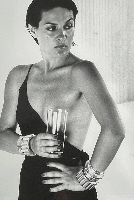 "Paloma Picasso, Saint Tropez 1973" 20x24 Vintage Silver Gelatin Print by Helmut Newton