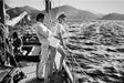 "Winnie On Deck Cannes, 1975" 20x24 Vintage Silver Gelatin by Helmut Newton Photography