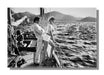 "Winnie On Deck Cannes, 1975" 20x24 Vintage Silver Gelatin by Helmut Newton Photography