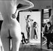 "Self Portrait with Model and Wife, Paris 1981" 20x24 Vintage Silver Gelatin Print by Helmut Newton-20x24 Vintage Silver Gelatin-Helmut Newton-Global Images Helmut Newton Photography