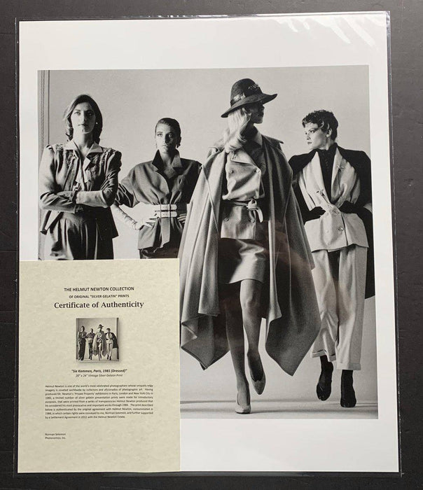 Sie Kommen, Paris, 1981 (Dressed) 20x24 Vintage Silver Gelatin by Helmut Newton Photography