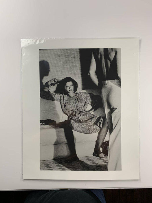 "Woman Examining Man, St. Tropez 1975" 20x24 Vintage Silver Gelatin Print by Helmut Newton Photography
