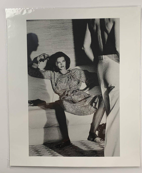 "Woman Examining Man, St. Tropez 1975" 20x24 Vintage Silver Gelatin Print by Helmut Newton Photography