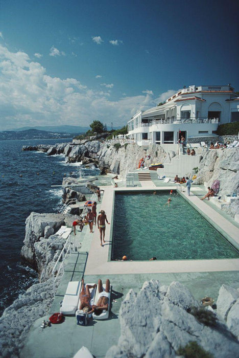 "Hotel du Eden-Roc" 30x40 Perspex Acrylic Getty Images Collection by Slim Aarons Photography.