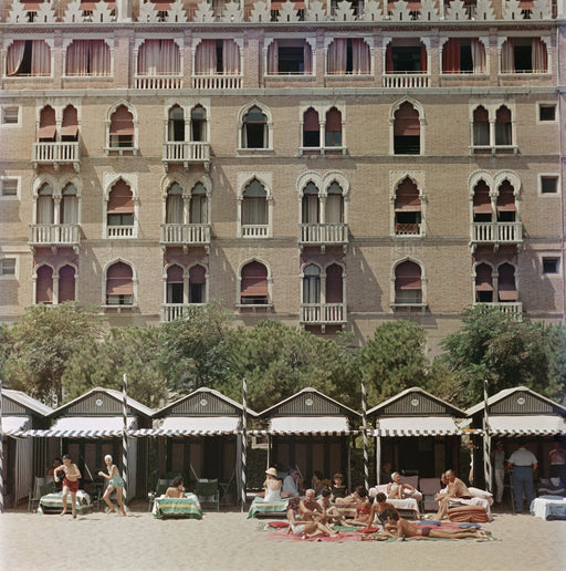 "Hotel Excelsior" 36x36 Perspex Acrylic Getty Images Collection by Slim Aarons Photography.