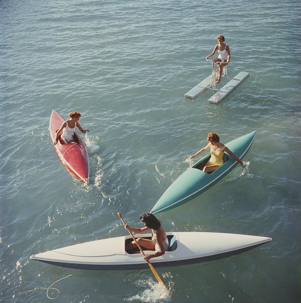 "Lake Tahoe Trip" 36x36 Perspex Acrylic Getty Images Collection by Slim Aarons Photography.