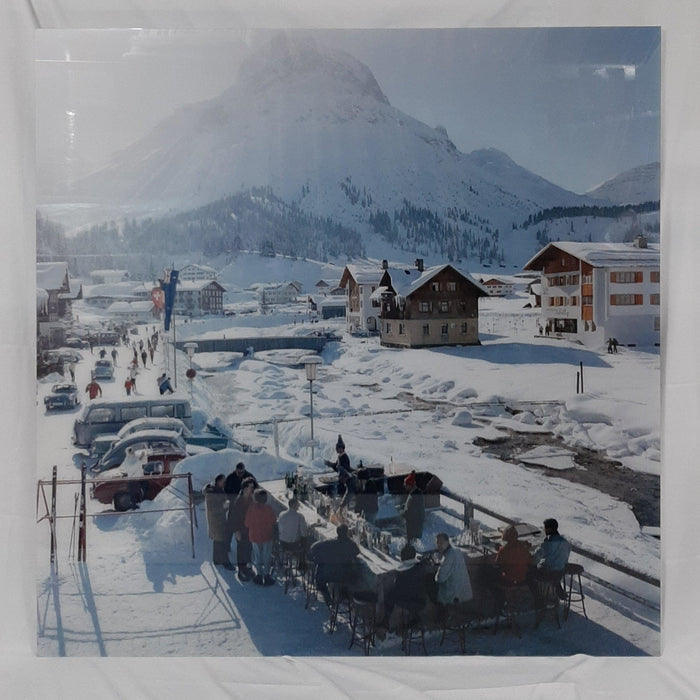 "Lech Ice Bar" 50x50 Perspex Acrylic Getty Images Collection by Slim Aarons Photography.