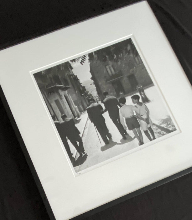 "Lucky for Some, Lucky Luciano" Rare First Edition Framed Fiber Print by Slim Aarons Slim Aarons 