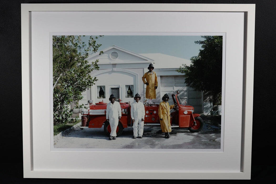 "Lyford Cay Fire Service" by Slim Aarons 20x24 Framed Getty Images C-Print Slim Aarons - Global Images USA