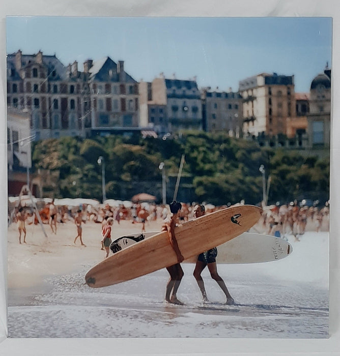 "Peter Viertel" 36x36 Limited Edition #1 of 150 Gold Backed Perspex Acrylic Artwork by Slim Aarons Photography (Inquire for Pricing) - Slim Aarons