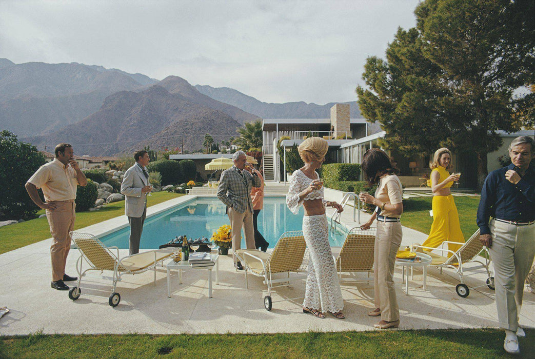 Poolside Socialites C-print Limited First Edition 1/150 by Slim Aarons (Inquire for Price) - Slim Aarons