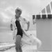 "Pulitzer on the beach" Patsy Pulitzer Fine Art Print Estate Stamped Silver Gelatin Fibre Print Edition 1/150 by Slim Aarons (Inquire for Price) - Slim Aarons