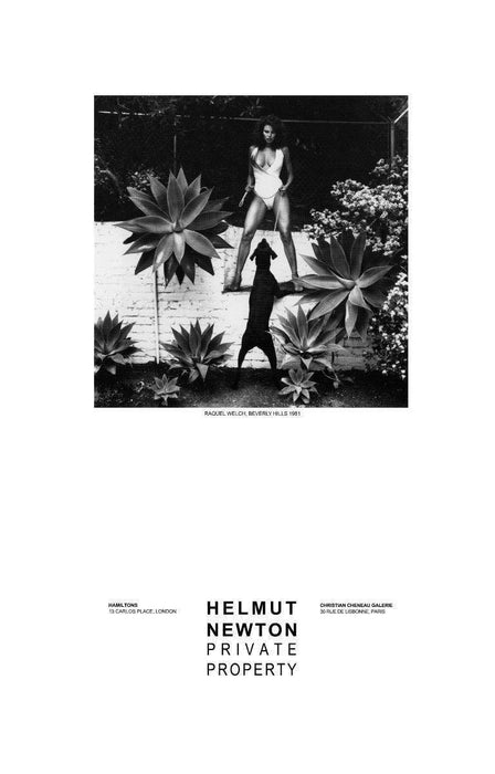 "Raquel Welch, Beverly Hills 1981" Vintage Poster by Helmut Newton