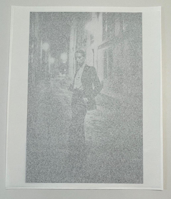 "Rue Aubriot, Parisian Street 1975" 20x24 Vintage Silver Gelatin Print by Helmut Newton Photography