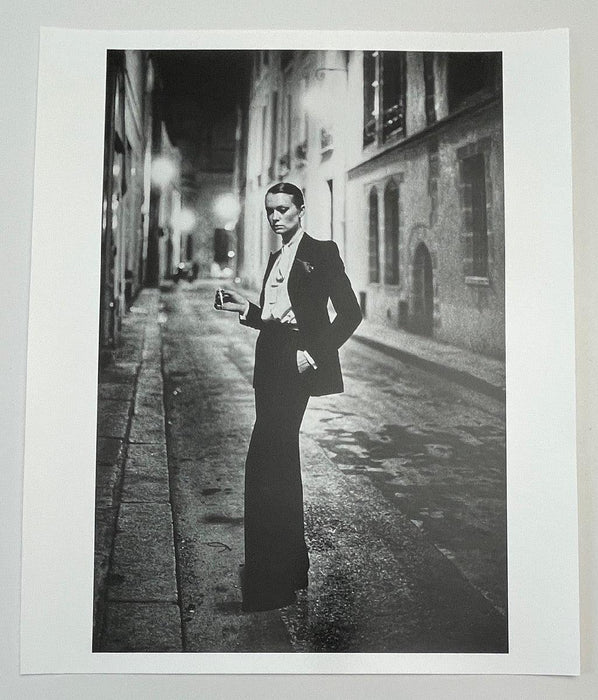 "Rue Aubriot, Parisian Street 1975" 20x24 Vintage Silver Gelatin Print by Helmut Newton Photography