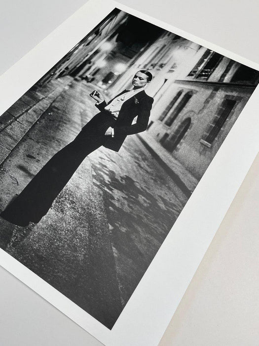"Rue Aubriot, Parisian Street 1975" 20x24 Vintage Silver Gelatin Print by Helmut Newton Photography