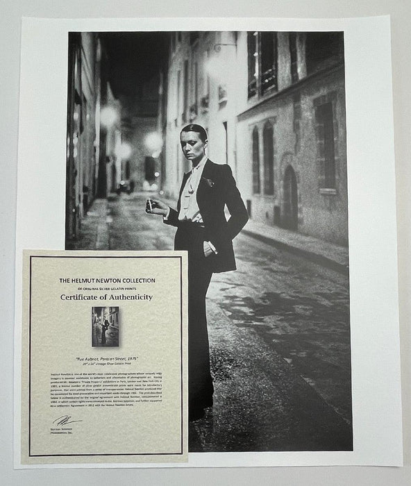 "Rue Aubriot, Paris 1975" 20x24 Vintage Silver Gelatin Print by Helmut Newton