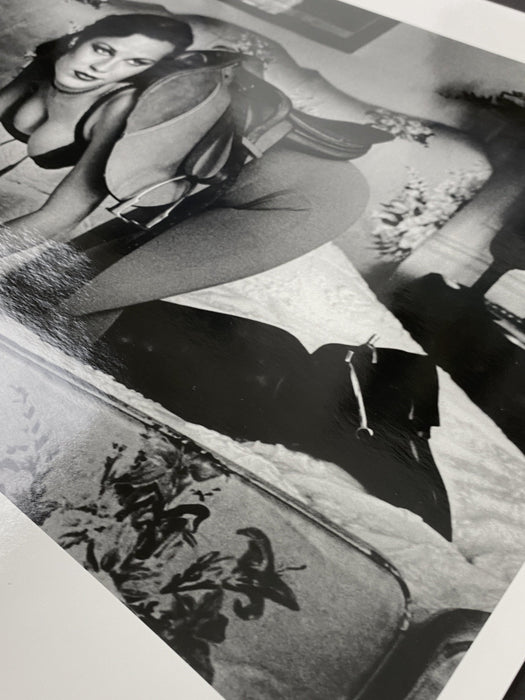 "Saddle I, Paris 1976" 16x20 Vintage Silver Gelatin Print by Helmut Newton-16x20 Vintage Silver Gelatin Print-Helmut Newton-Global Images Helmut Newton Photography