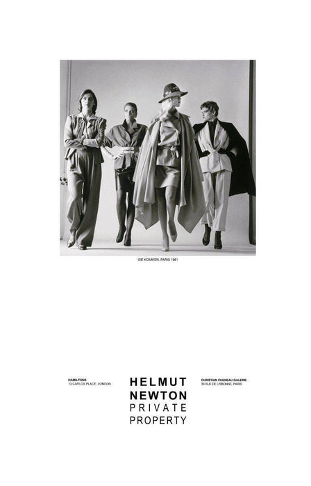 "Sie Kommen Dressed, Paris 1981" Vintage Poster by Helmut Newton