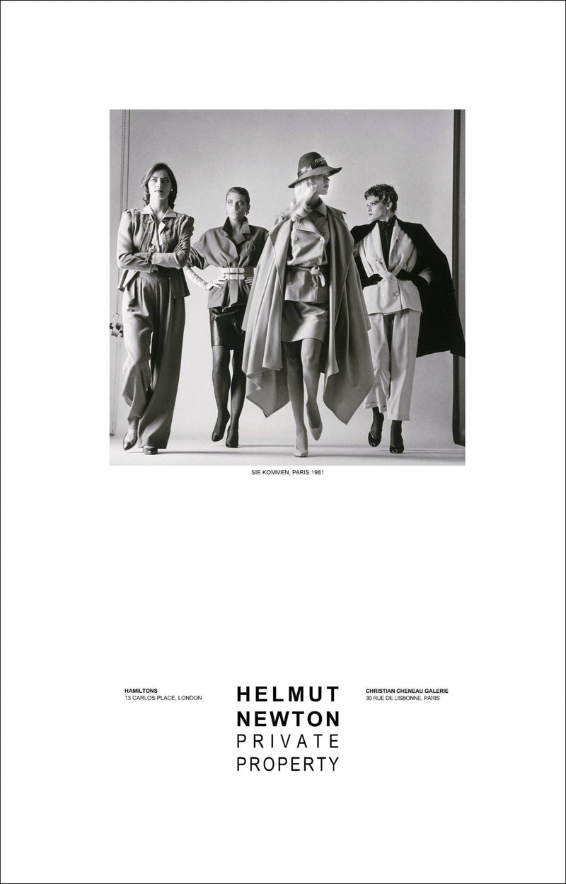 "Sie Kommen Dressed, Paris 1981" Vintage Poster by Helmut Newton