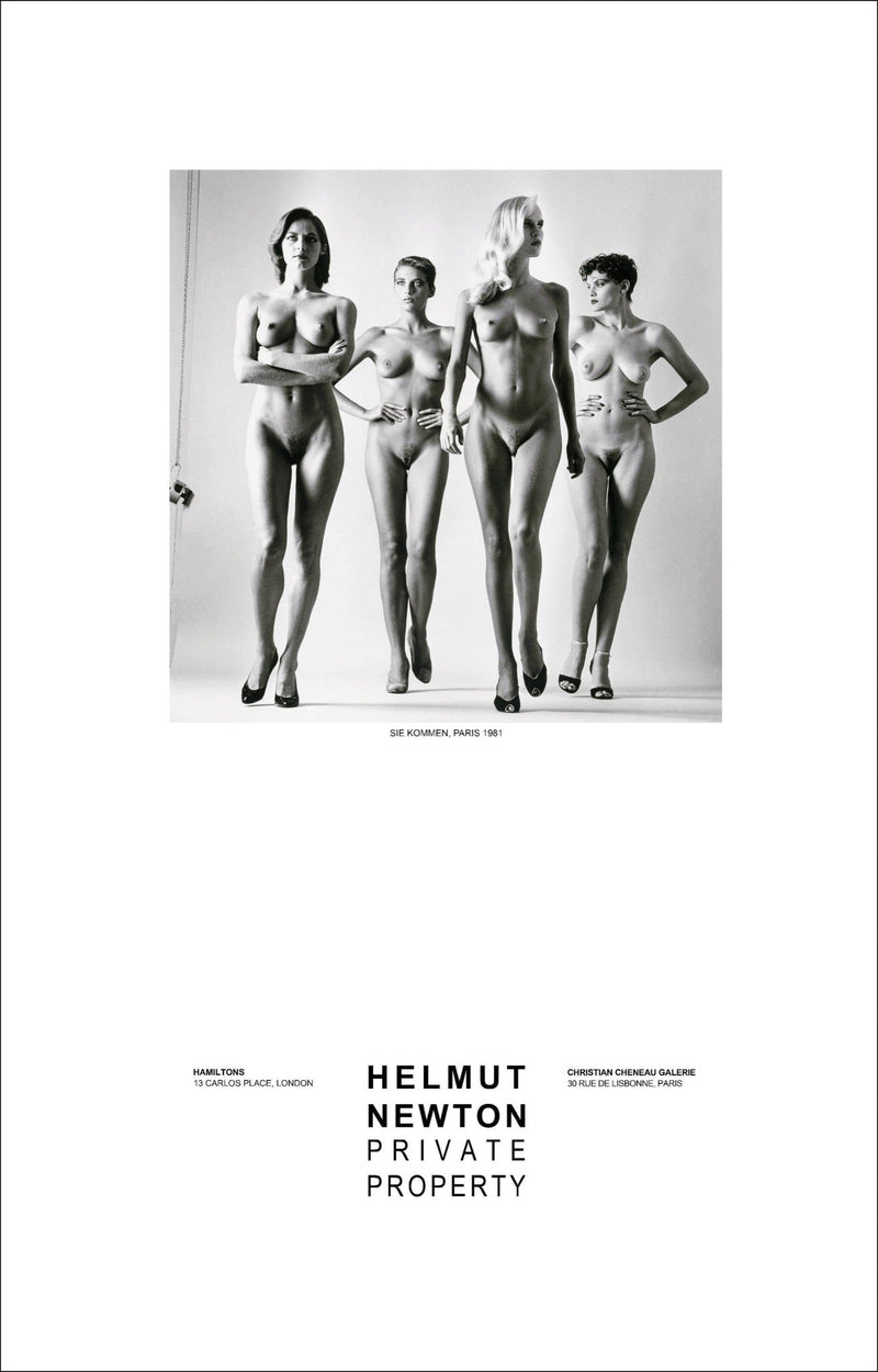 "Sie Kommen Nude, Paris 1981" Vintage Poster by Helmut Newton