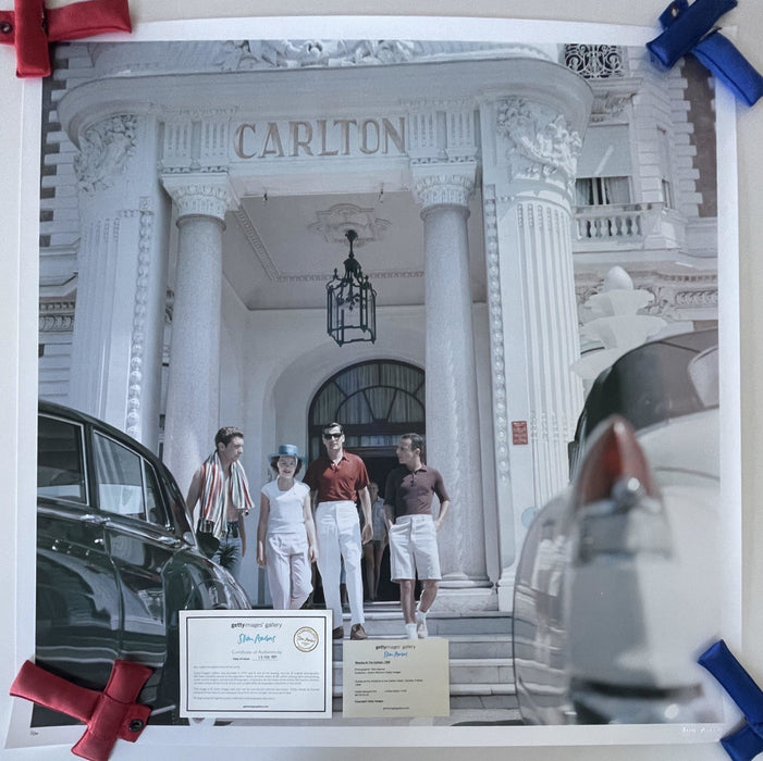 "Staying at the Carlton #1/150" 40x40 C-print Limited Edition by Slim Aarons (Inquire for Price) - Slim Aarons