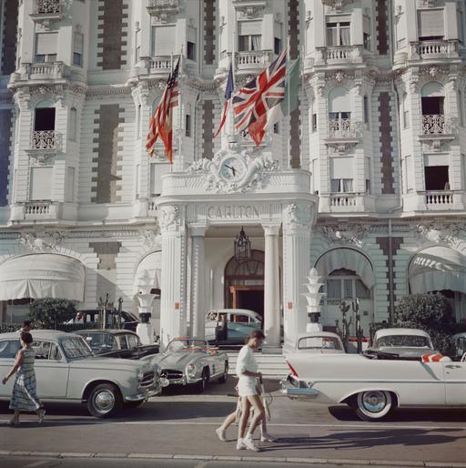 "The Carlton Hotel" by Slim Aarons 40x40 Framed Estate Stamped Limited Edition 12/150 Getty Images Collection (Inquire for Price) - Slim Aarons