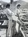 "Winnie On Deck, Cannes 1975" by Helmut Newton 20x24 Vintage Silver Gelatin Print - Helmut Newton